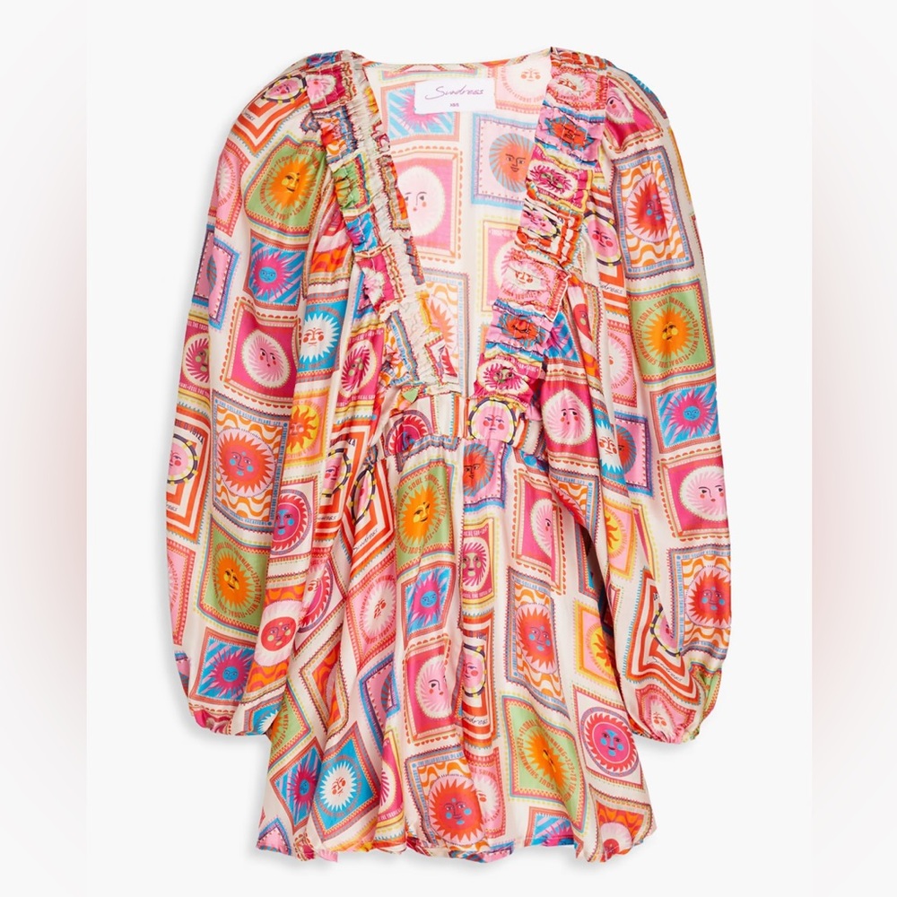Sundress Alicia Playsuit in Ibiza Print NWT